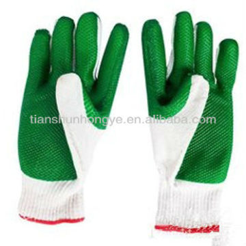 Rubber film stucked on cotton shell insulating gloves