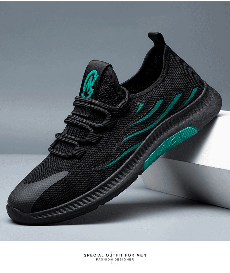 Men Summer Wholesale Shoes 2021 New Leisure Shoes Fly Woven Mesh  Men Fashion Running Shoes