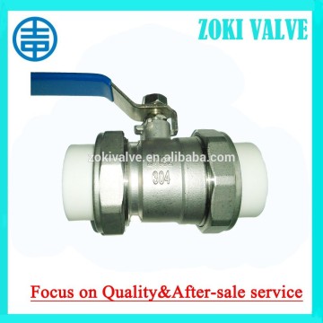 PPR JOINT BALL VALVE WITH STAINLESS STEEL VALVE BODY .