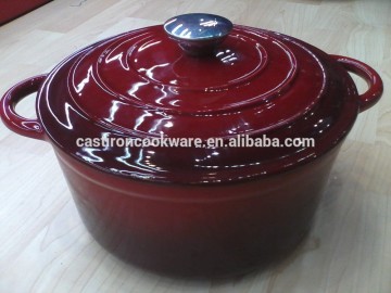 Non- Stick Cast Iron cookware Enamel Casseroles with Stainless Steel Knob