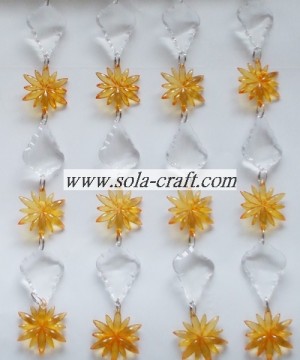 Artificial Beaded Garland Chains with Flowers and Leaves shaped for Christmas Tree Decoration