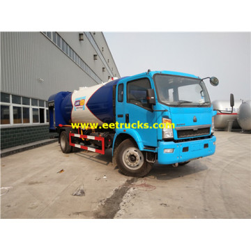 Xe bồn phân phối LPG 10 Wheeler LPG 25 cbm