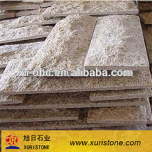 G682 Rusty Yellow Granite Mushroom Stone wall tile