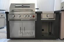 Small Outdoor Stainless Steel Kitchen Cabinet With Stove