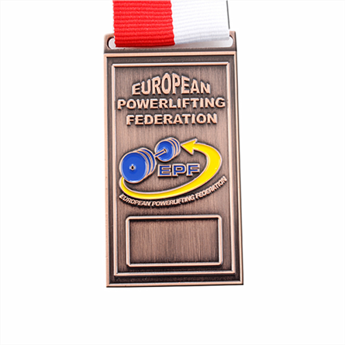 Square Shape European Powerlifting Federation Medal