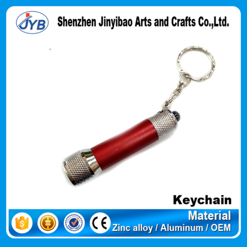 custom logo good quality flash light LED torch keychain