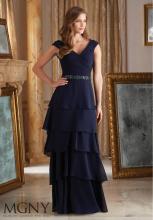 Sexy V-neck Ruched Empire Line Evening Dress