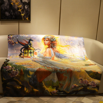 children cartoon  printed 50x60 sublimation blankets