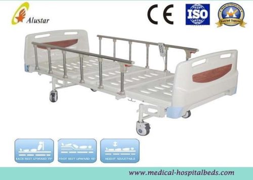 Height Adjustablel Hospital Electric Bed With Aluminum Alloy Guardrail (als-e304)
