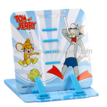 Cartoon students tinplate reading shelf book end