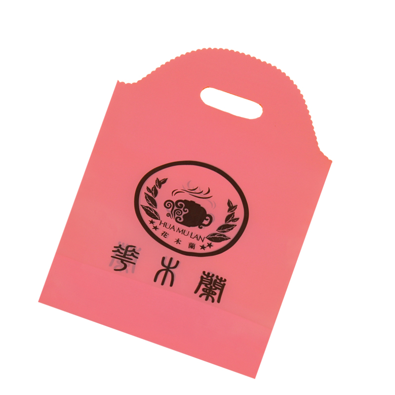 Recycled Disposable Die Cut Bag With Printing Logo