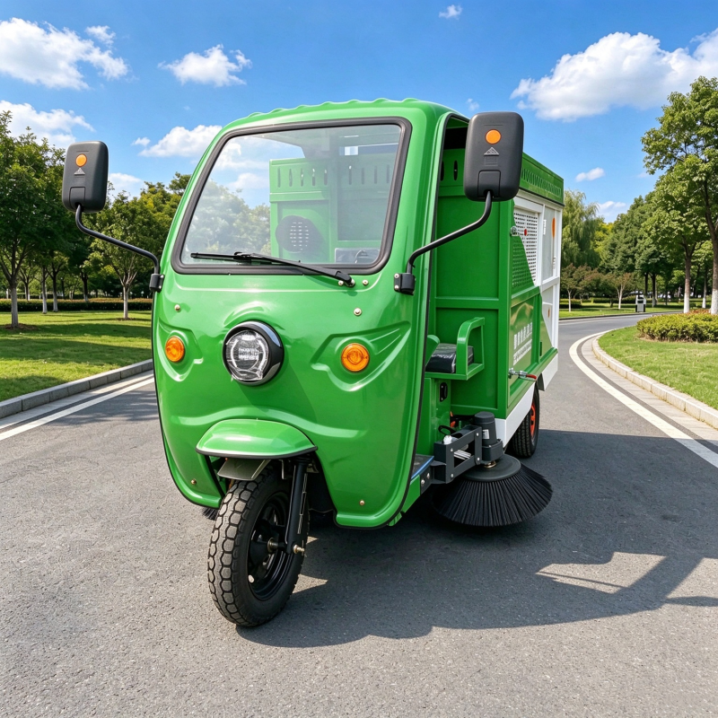 Portable EV Leaf Collector for Pavement Cleaning