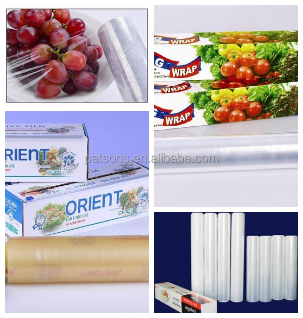 China Supplier Semi-Automatic 1.5kw PE Cling Wrap Roll Manufacturing Machine