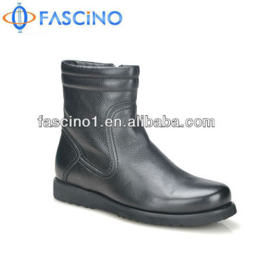Men leather ankle autumn boots