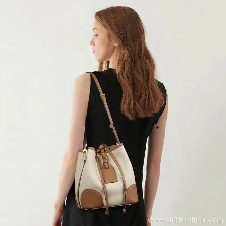 2023 Genuine Leather Bucket Bag