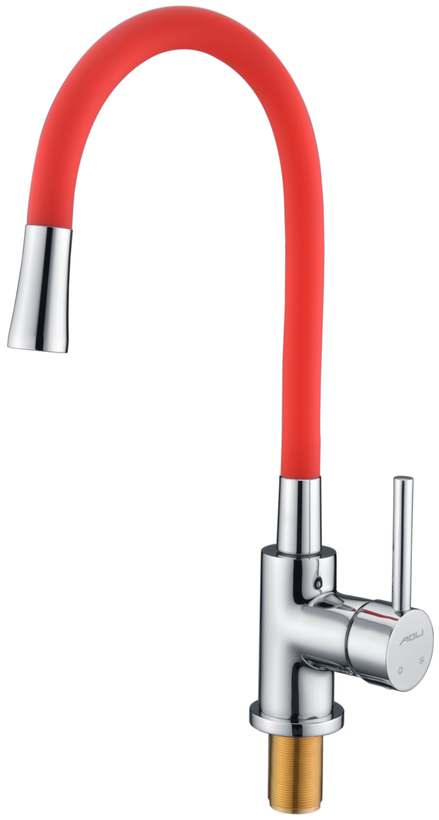 Deck Mounted Sink Kitchen Faucet In Red