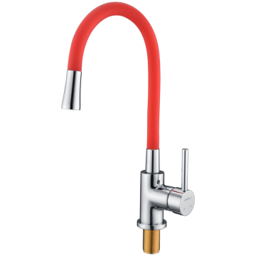 Dauc Mounted Sink Kitchen Faucet In Red