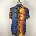 Summer Snake Skin Printed Men's Shirts