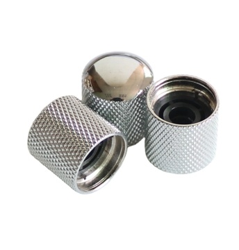 Wholesale Metal Control Guitar Knob Chrome Dome - Black Gold Chrome for Tele Guitar