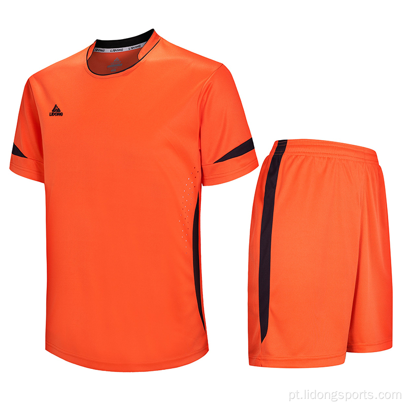 Conjuntos de camisa de futebol sublimados para jovens personalizados