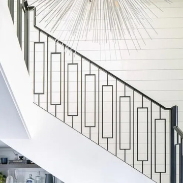 Minimalist Wrought Iron Handrails For Stairs Interior
