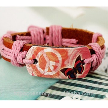 2015 new fashion cotton twisted cord bracelet