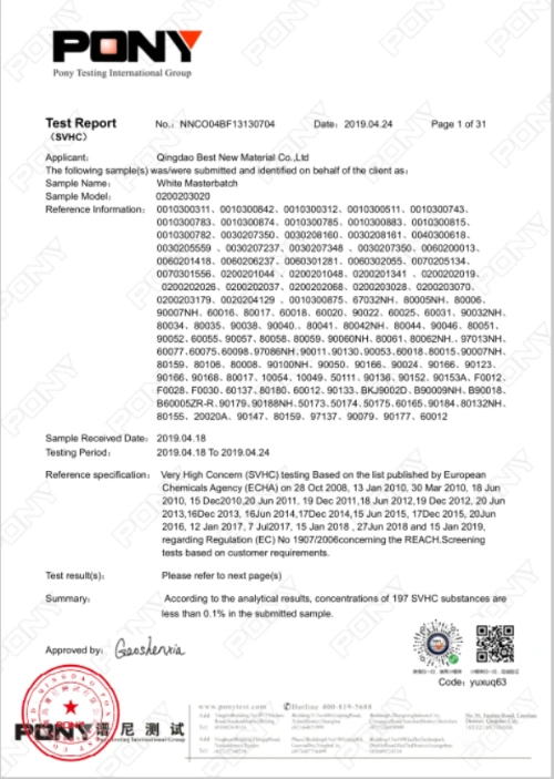 Customized High Concentration ABS Chemical Plastic Masterbatch /Granules Manufacture RoHS Reach