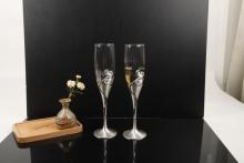 Artisan Crystal Cups for Home Bar Use