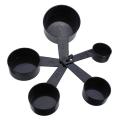 10pcs cuillère à mesurer en plastique noir cuillère cuillère