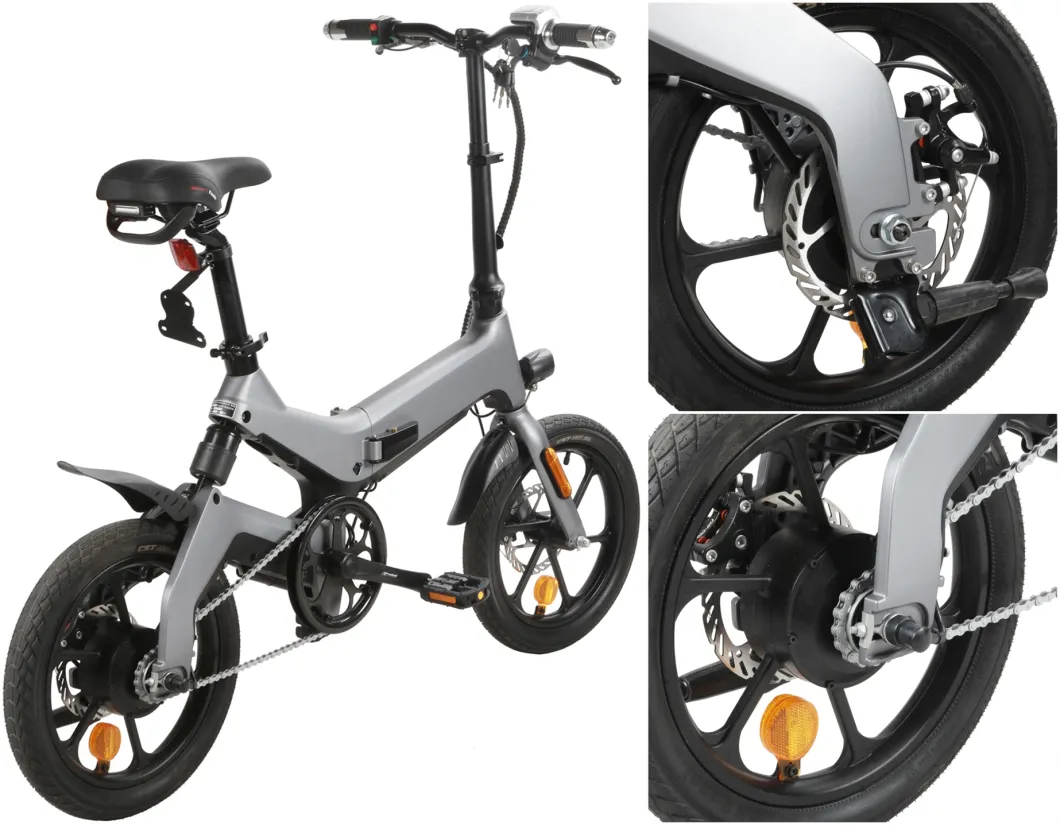 Pedals Assistant Power 16 Inch Folding Electric Bike