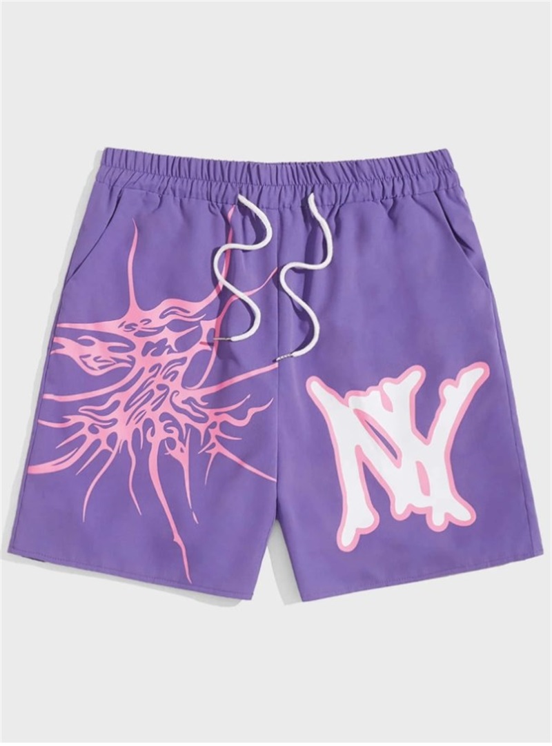 Wholesale Purple Casual Men's Shorts