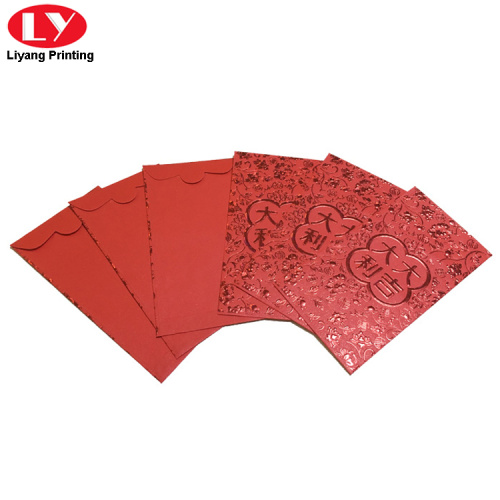 Chinese Red Lucky Hundert Geldpapierumschlagstasche