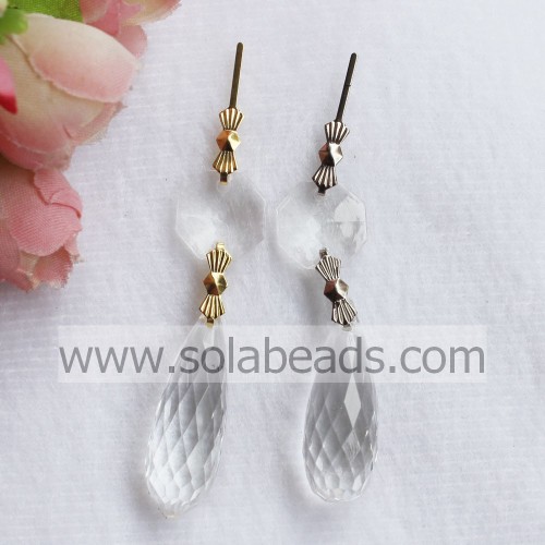 Indoor 12 * 32mm Crystal Bead Lighting garland Drop