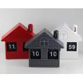 Red House Flip Clock Desk Clock