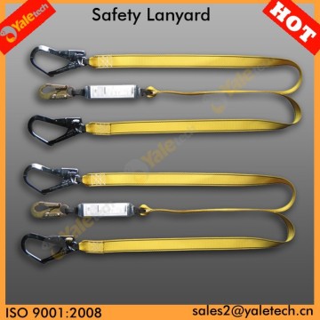 YL-E517 adjust rope lanyard/fall arresters with rope/double ended lanyards