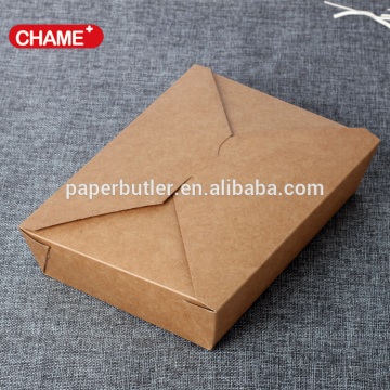 Disposable paper take away noodle box with handle