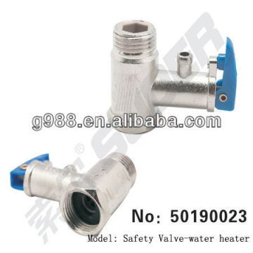Water heater safety valve