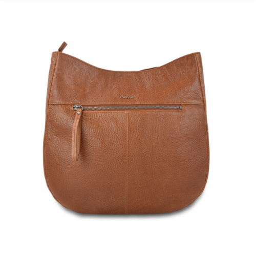 Sac bandoulière moyen pour femme, couleur marron cognac