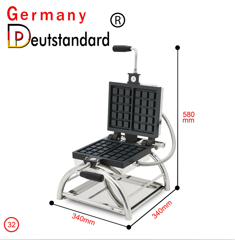 kommerzielle elektrische rotierende belgische Waffelmaschine mit hoher Qualität zum Verkauf