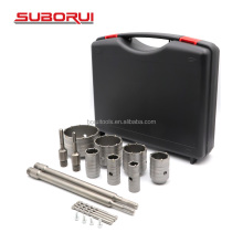 SUBORUI 30mm-110mm SDS Plus Shank Wall Hole Cutter Cement Drill Bit Set - Concrete Hole Saw Kit