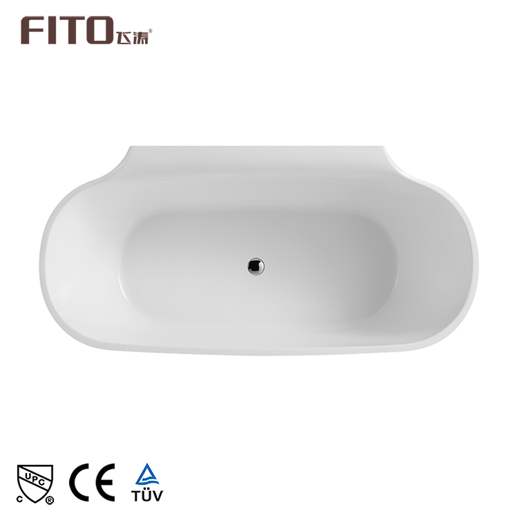 Factory Supply Bathtubs White Acrylic Durable Freestanding Bathroom Tub