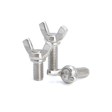 Metric steel regular wing screws