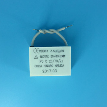CQC Capacitor for Ceiling Fan Parts - 3.3uF 400V Capacitors