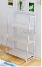 space saving 3 layer metal shelf wooden book shelf foldable storage shelf