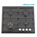 201 Level SS Black menyikat Gas Hob