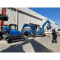 6ton Mini Excavator con cabina cerrada de boom swing