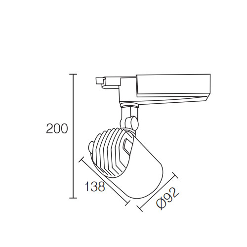 Jewelry Store Used 34W LED Track LightofTrack Light Ceiling