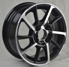 13inch wheel 4x100 matte black wheel rim alloy spoke rim for car