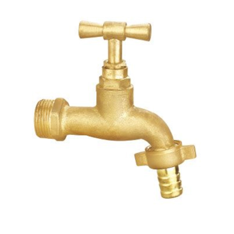 gold color bibcock brass body plating 300 wog with forged and BSP NPT threaded Garden taps