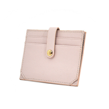 Custom Logo Pu Saffiano Leather Credit Card Holder